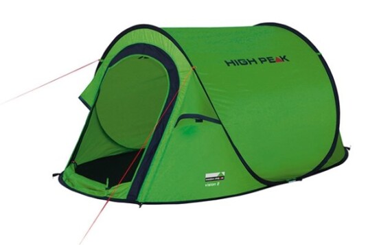 High Peak Vision 2 Camping Tunell Telt 1,86 Kg Grønn High Peak Vision 2 Camping Tunell Telt 1,86 Kg Grønn