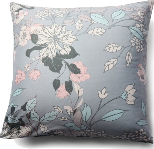 In Style Putetrekk 60x63 cm   Microfiber   Støvet grønt blomstrete print