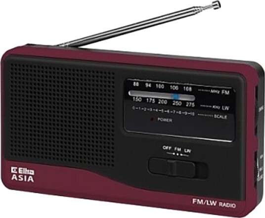 Eltra Asia Svart Radio med Teleskopantenne og Batteri Eltra Asia Svart Radio med Teleskopantenne og Batteri