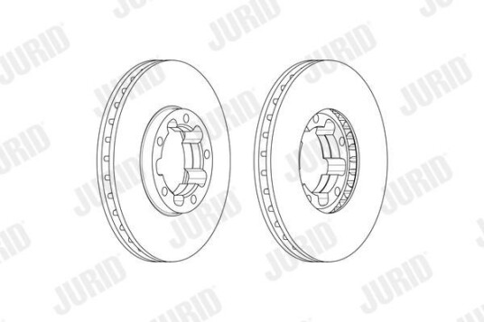 Bremseskive JURID 569231J Bremseskive JURID 569231J