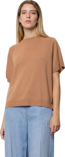 Kaos Dame Strikkevarer Brun M, Kaos Dame Strikkevarer Brun M,