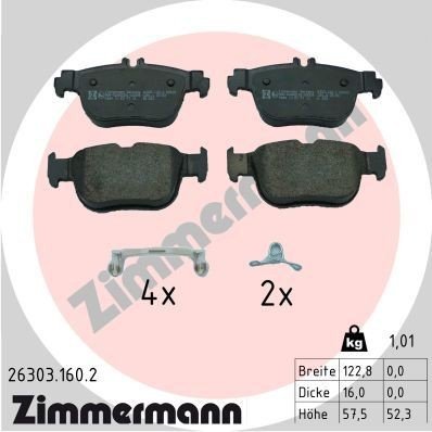 Bremseklosser ZIMMERMANN 26303.160.2