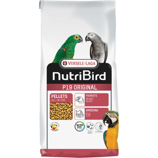 Nutribird P19 Tropical (Papegøye) 10 kg Nutribird P19 Tropical (Papegøye) 10 kg