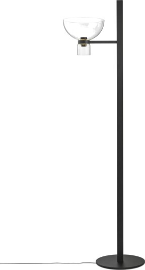 Flos Nocturne F1 Bowl Gulvlampe Sort Flos Nocturne F1 Bowl Gulvlampe Sort