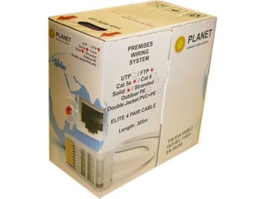 Planet Utp-Kabel Planetelite Cat5e Licna Pvc Rød 305M Planet Utp-Kabel Planetelite Cat5e Licna Pvc Rød 305M