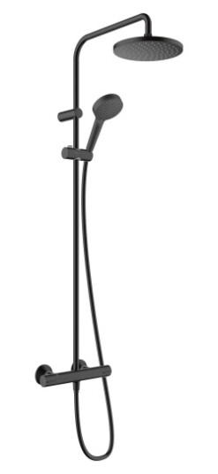Hansgrohe Vernis Blend Showerpipe 200 1jet, med termostat, Sort Matt Hansgrohe Vernis Blend Showerpipe 200 1jet, med termostat, Sort Matt