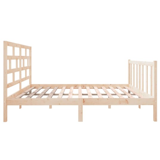 vidaXL Sengeramme heltre furu 140x190 cm