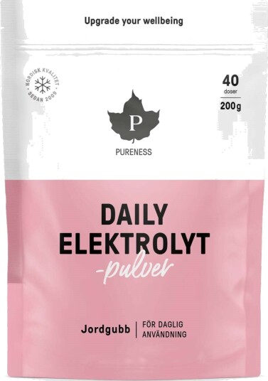 Pureness Daily Elektrolytpulver Jordgubb 200 g Pureness Daily Elektrolytpulver Jordgubb 200 g