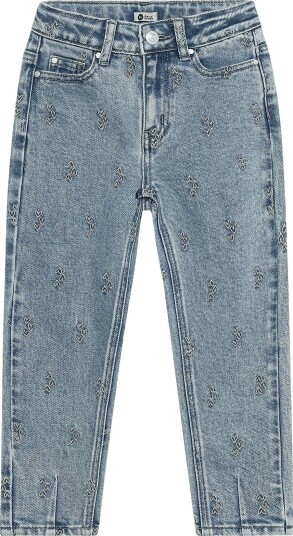 Daily 7 Denim Mom Fit Embroidery   Blue   134