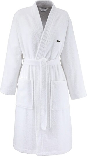 Lacoste Home Llecroco Bath Robe BLANC S