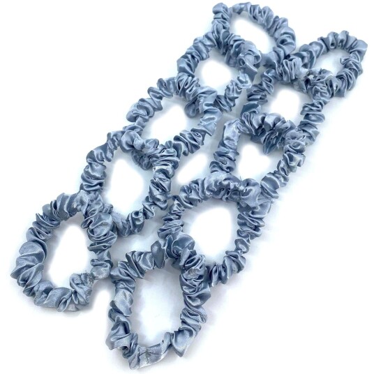 PIPOL BAZAAR Skinny Scrunchie 10pcs Grey PIPOL BAZAAR Skinny Scrunchie 10pcs Grey