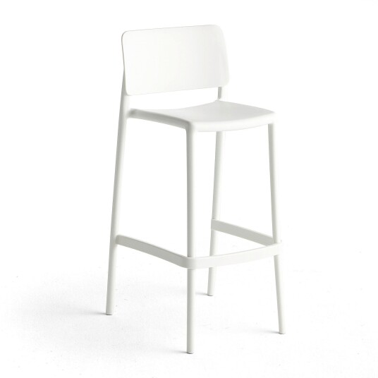 Aj ProdukterHøy barstol RIO H75 cm hvit