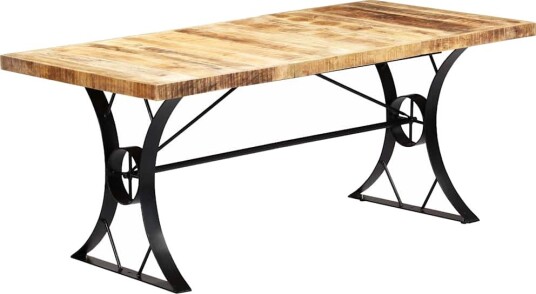 vidaXL Spisebord 180x90x76 cm heltre mango
