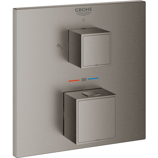 Grohe Grohtherm Cube Termostatblander 158x158mm Utvendige Deler For Hode