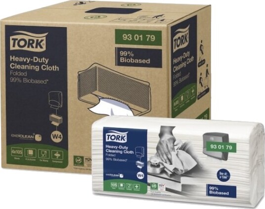 Tork Reinigungstücher 415 X 355 Mm Weiß Extra Stark System: W4 1 Lagig Qualität: Premium Maße Gefaltet: 1 Stück 930179