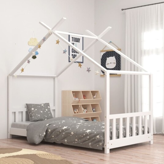 Sengeramme for barn 70x140 cm - hvit