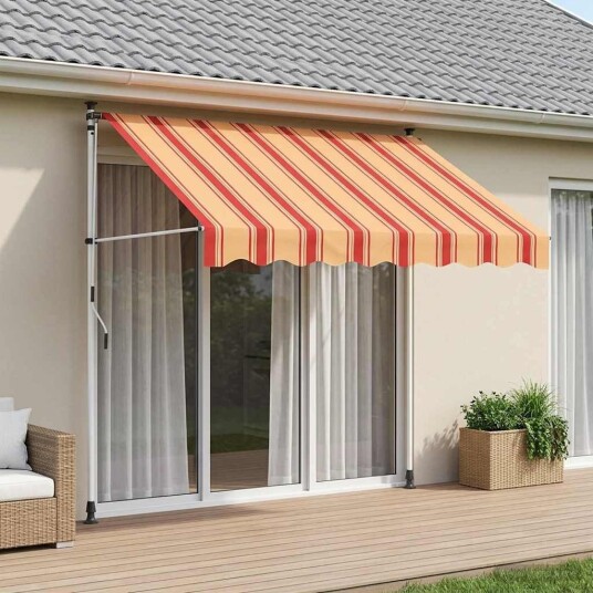 vidaXL Manuell utskiftbar markise Flerfarget 300 x 115 x 300 cm
