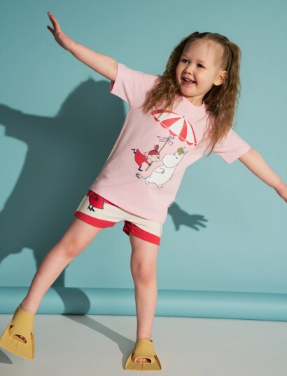 Martinex Snäckstrand T Shirt Pink 116