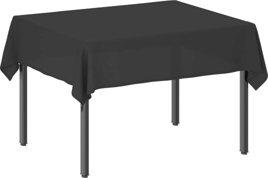 vidaXL Bordduk 5 stk. Rektangulær Mørkegrå 110 x 140 cm Polyester