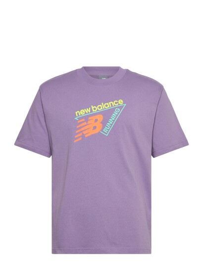 New Balance Neon T Shirt Purple S