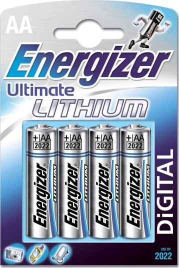 ENERGIZER Batteri AA/LR6 Ultimate Lithium 4-pk