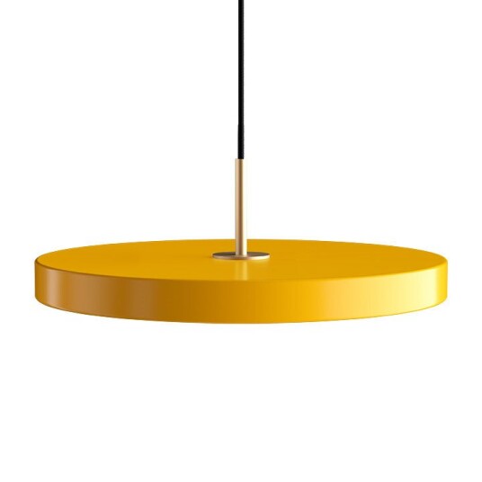 Umage Asteria Taklampe Gul med Messing Topp 1627153-01-0 1664105-04-0 Umage Asteria Taklampe Gul med Messing Topp 1627153-01-0 1664105-04-0