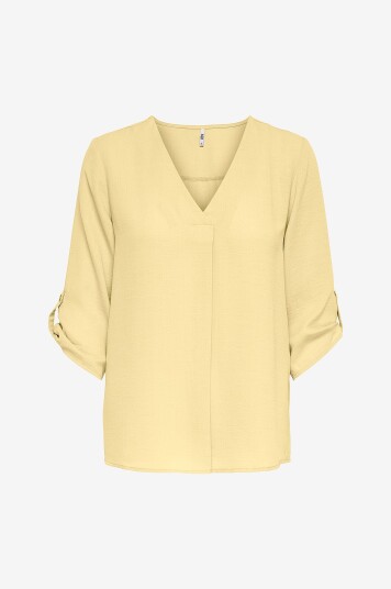 JDY   Bluse jdyDivya 3/4 Top Wvn   Gul