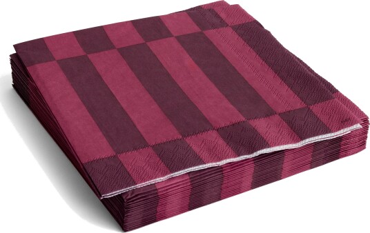 HAY Pattern Dinner serviett 40x40 cm 20 pakning Bordeaux wine