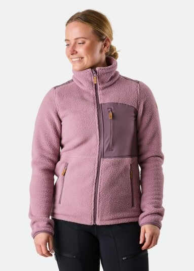 Swedemount Nordkap Pile Jacket W Pale Mauve/Dk. Mauve 46 Fleecetrøyer