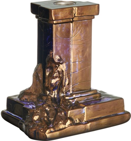 Kosta Boda Rocky Baroque Candlestick Glossy Glaze 150 Mm Lysestaker Hanna Hansdotter Sølv Kosta Boda Rocky Baroque Candlestick Glossy Glaze 150 Mm Lysestaker Hanna Hansdotter Sølv