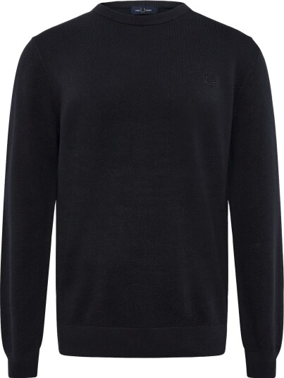 Fred Perry Pique Stitch Jumper NAVY XXL
