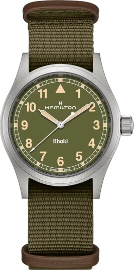 Hamilton Herreklokke H69401960 Khaki Field Grønn/Tekstil Ø38 mm Hamilton Herreklokke H69401960 Khaki Field Grønn/Tekstil Ø38 mm