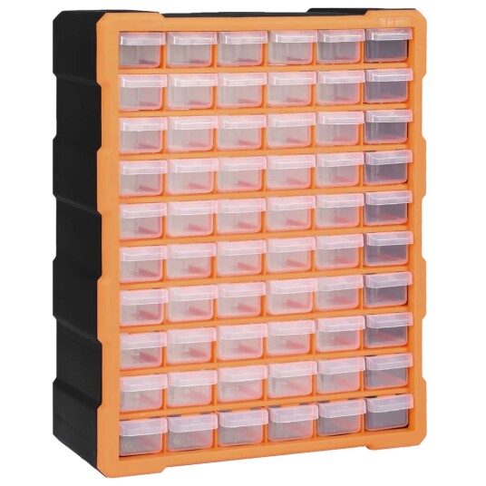 Sortimentskap med 60 skuffer 38x16x47,5 cm Sortimentskap med 60 skuffer 38x16x47,5 cm
