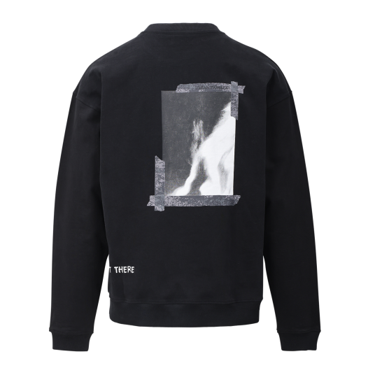 Pac Sweatshirt Black M Vintage wash print sweater
