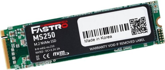 Mega Fastro SSD 1TB MS250 Series PCI-Express NVMe intern retail Mega Fastro SSD 1TB MS250 Series PCI-Express NVMe intern retail