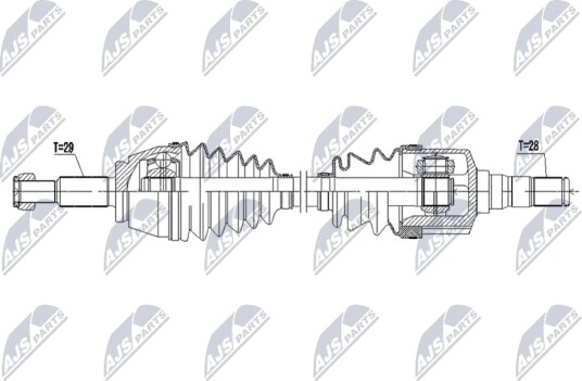 NTY NPW-RE-228 Drivaksel