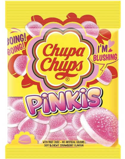 Chupa Chups Pinkies Sure Skumgodteribiter 90 gram Chupa Chups Pinkies Sure Skumgodteribiter 90 gram