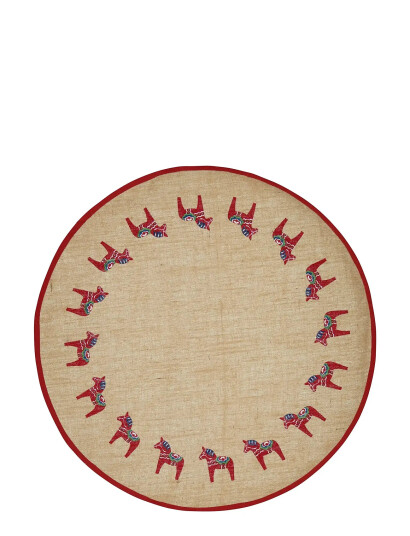 Noble House Carpet X-Mas Dala - Beige - 90X90CM