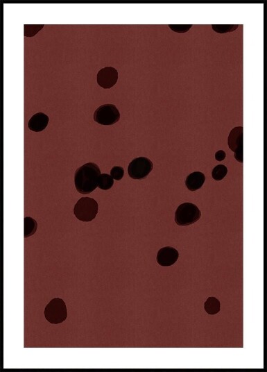 Dark Cocoa Dots Plakat Plakat / 40x50cm Dark Cocoa Dots Plakat Plakat / 40x50cm