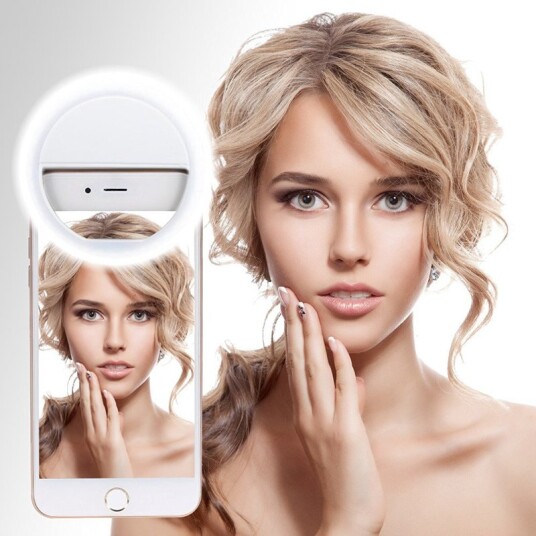Selfie-lampe / LED-lampe, 3 lysmoduser, Universal, Oppladbar Selfie-lampe / LED-lampe, 3 lysmoduser, Universal, Oppladbar