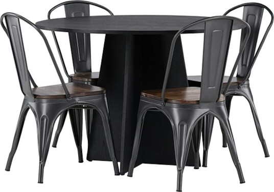 Venture Home Spisegruppe Venture Home Bootcut Ø110 cm med 4 Tempe Stoler GR23262