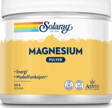 Solaray magnesium pulver 225 g Solaray magnesium pulver 225 g