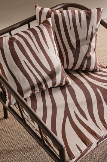 Jotex Putesett Lenestol Brun zebra MENTON 1789660070