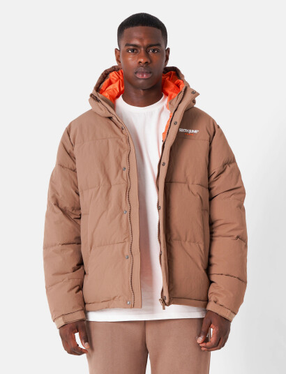 SIXTH JUNE Essentiel Embroidered Downjkt - Beige - S