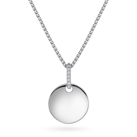 Pan Jewelry Smykke i 925 rhodinert sølv med zirkonia plate