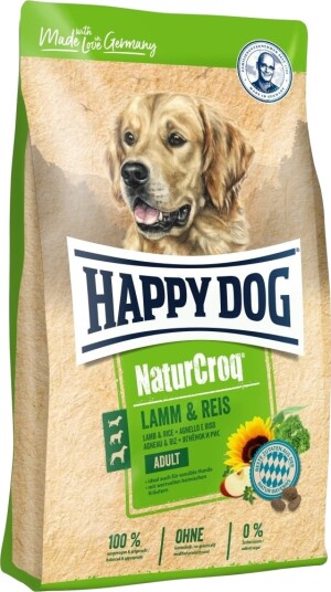 Happy Dog Voksen Naturcroq Lamm & Reis Ris Lam 4 kg
