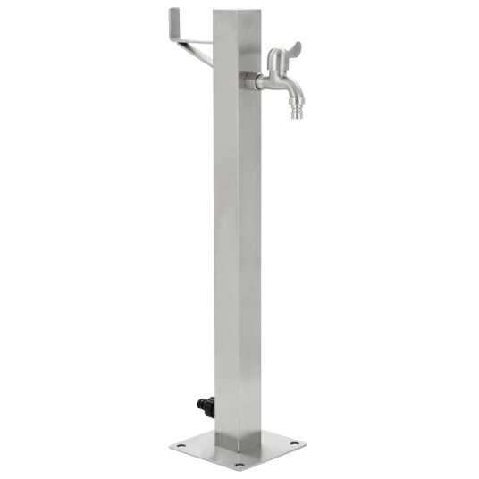 vidaXL Vannsøyle for hage rustfritt stål firkantet 65 cm vidaXL Vannsøyle for hage rustfritt stål firkantet 65 cm