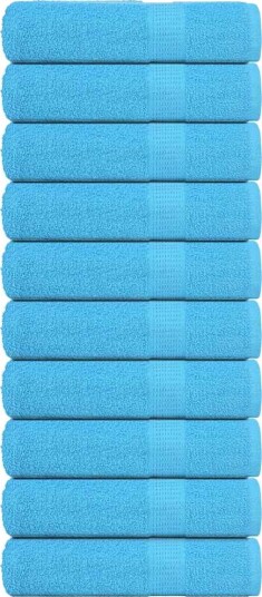 vidaXL Håndklær FROGN 10 stk turkis 50x100 cm 360 gsm vidaXL Håndklær FROGN 10 stk turkis 50x100 cm 360 gsm