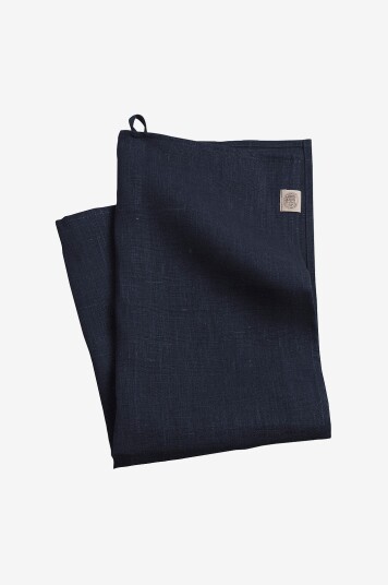 Lovely Linen Håndkle Classic i manglet lin Blå Lovely Linen Håndkle Classic i manglet lin Blå