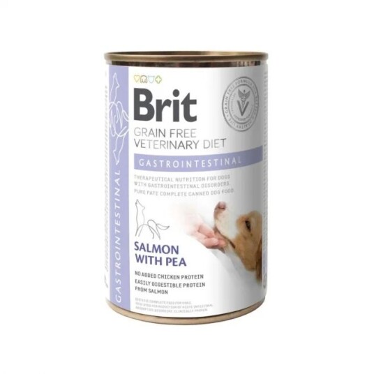 Brit Veterinary Diet Dog Grain Free Gastrointestinal Salmon & Pea 400 G